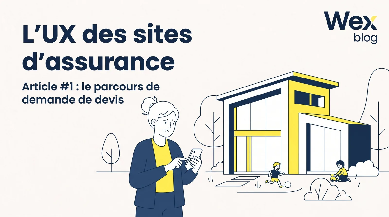 Illustration d'un formulaire de devis puis d'un comparatif de formules d'assurance affichés sur mobile et sur ordinateur